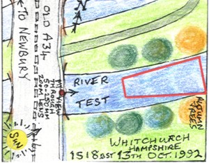 The River Test at Whitchurch II (map)
